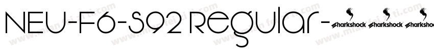 NEU-F6-S92 Regular字体转换